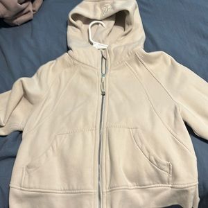Lululemon white opal full zip scuba